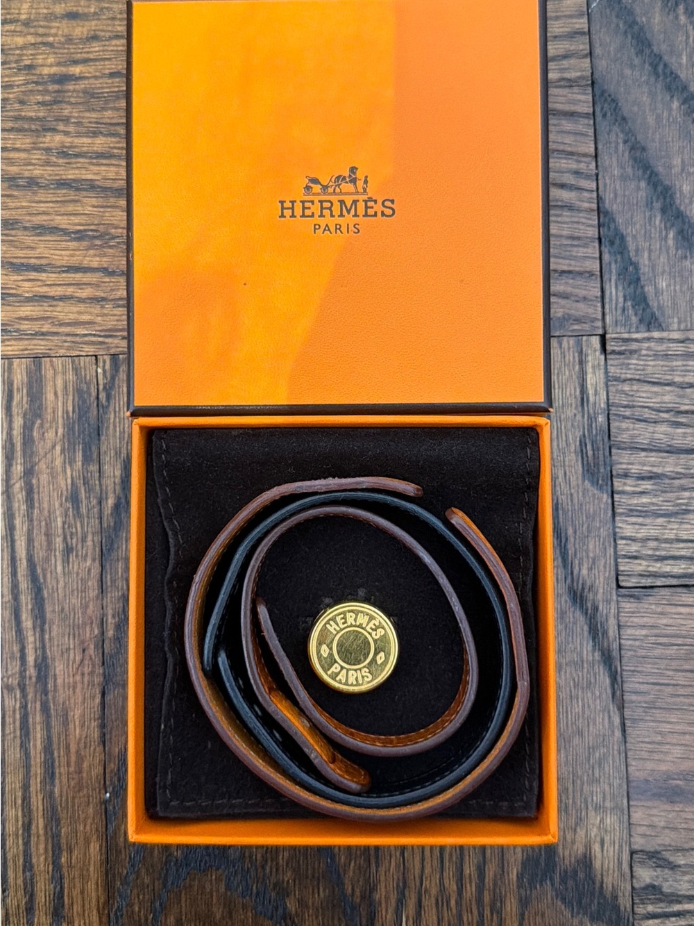 Hermès Clou de Selle Looping Interchangeable Leather Bracelet Set